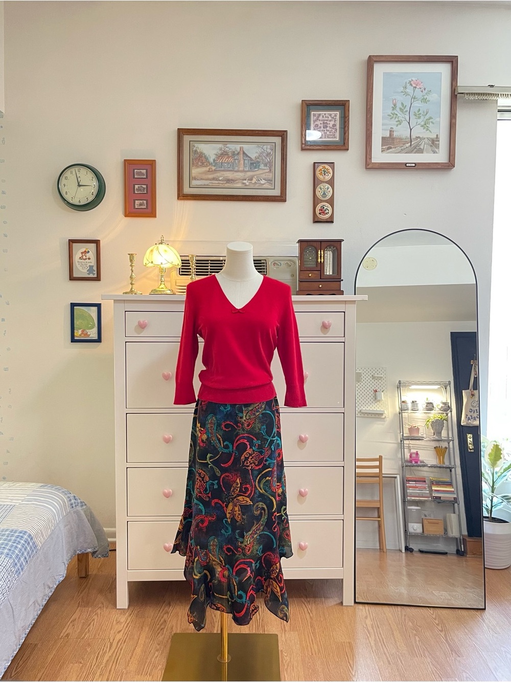 Chico's Silk Multicolor Paisley Asymmetrical Skirt